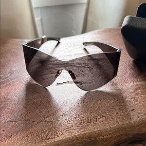 Balenciaga Black Shield Sunglasses